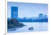 Deutsche Post Tower by Rhein River, Bonn, North Rhine-Westphalia, Germany-null-Framed Photographic Print