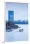 Deutsche Post Tower by Rhein River, Bonn, North Rhine-Westphalia, Germany-null-Framed Photographic Print