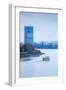 Deutsche Post Tower by Rhein River, Bonn, North Rhine-Westphalia, Germany-null-Framed Photographic Print