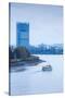 Deutsche Post Tower by Rhein River, Bonn, North Rhine-Westphalia, Germany-null-Stretched Canvas