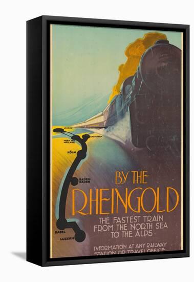 Deutsche Reichsbahn By the Rheingold. Europe, Germany, 1928-Richard Friese-Framed Stretched Canvas