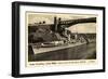 Deutsches Kriegsschiff, Kreuzer Königsberg, Brücke-null-Framed Giclee Print