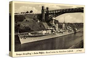 Deutsches Kriegsschiff, Kreuzer Königsberg, Brücke-null-Stretched Canvas