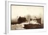 Deutsches Kriegsschiff, Torpedoboot in Fahrt, Meer-null-Framed Giclee Print