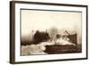 Deutsches Kriegsschiff, Torpedoboot in Fahrt, Meer-null-Framed Giclee Print