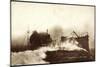 Deutsches Kriegsschiff, Torpedoboot in Fahrt, Meer-null-Mounted Giclee Print