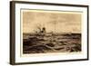 Deutsches U Boot Auf Hoher See, Aufgetaucht-null-Framed Giclee Print