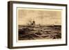 Deutsches U Boot Auf Hoher See, Aufgetaucht-null-Framed Giclee Print