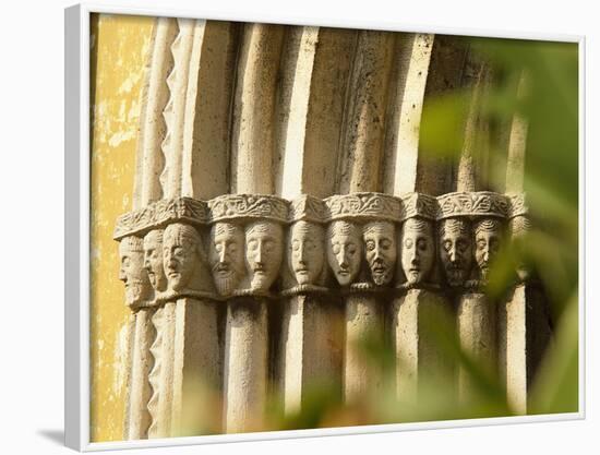 Deutschland, Niederbayern, Landshut, Stadtfriedhof, Romanisches Portal, Detail , Bayern-Thonig-Framed Photographic Print