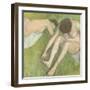 Deux baigneuses sur l'herbe-Edgar Degas-Framed Giclee Print