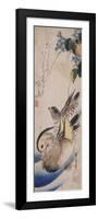 Deux canards nageant-Ando Hiroshige-Framed Giclee Print