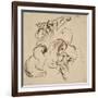 Deux cavaliers orientaux combattant-Eugene Delacroix-Framed Giclee Print