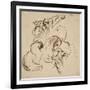 Deux cavaliers orientaux combattant-Eugene Delacroix-Framed Giclee Print