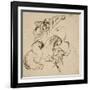 Deux cavaliers orientaux combattant-Eugene Delacroix-Framed Giclee Print