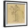 Deux chevaux conduits par deux femmes-Edgar Degas-Framed Giclee Print