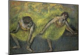 Deux Danseuses En Repos-Edgar Degas-Mounted Giclee Print