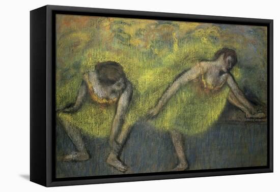 Deux Danseuses En Repos-Edgar Degas-Framed Stretched Canvas