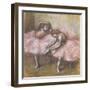 Deux danseuses roses-Edgar Degas-Framed Giclee Print