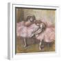 Deux danseuses roses-Edgar Degas-Framed Giclee Print