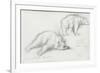 Deux études d'ours-Gustave Moreau-Framed Giclee Print