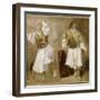 Deux études de costumes souliotes-Eugene Delacroix-Framed Giclee Print