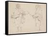 Deux études de musicien maure; mars 1830-Eugene Delacroix-Framed Stretched Canvas