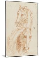 Deux études de tête de cheval-Arnould de Vuez-Mounted Giclee Print