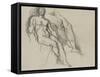 Deux études pour Apollon et les neuf muses-Gustave Moreau-Framed Stretched Canvas