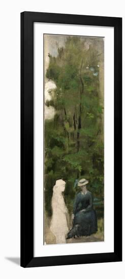 Deux figures de femmes (dont une inachevée) au pied d'un arbre-Henry Cros-Framed Giclee Print