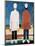 Deux Figures Masculines (Two Male Figures). Peinture De Kasimir Severinovich Malevitch (Malevich, M-Kazimir Severinovich Malevich-Mounted Giclee Print