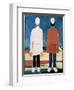 Deux Figures Masculines (Two Male Figures). Peinture De Kasimir Severinovich Malevitch (Malevich, M-Kazimir Severinovich Malevich-Framed Giclee Print