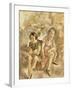 Deux fillettes assises-Jules Pascin-Framed Giclee Print