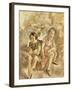 Deux fillettes assises-Jules Pascin-Framed Giclee Print