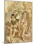 Deux fillettes assises-Jules Pascin-Mounted Giclee Print