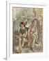 Deux fillettes assises-Jules Pascin-Framed Giclee Print