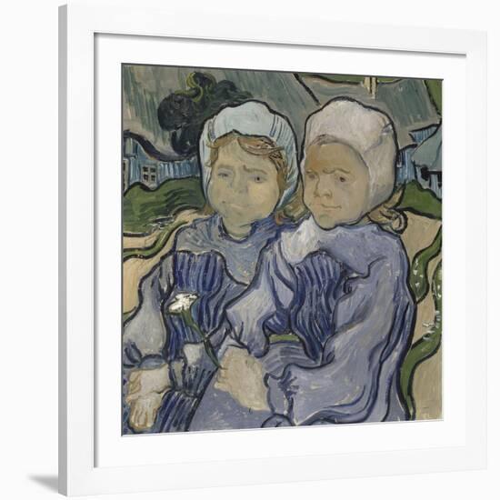 Deux fillettes-Vincent van Gogh-Framed Giclee Print