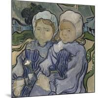 Deux fillettes-Vincent van Gogh-Mounted Giclee Print