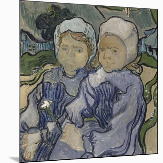 Deux fillettes-Vincent van Gogh-Mounted Giclee Print