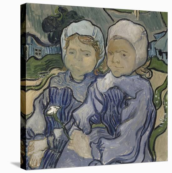 Deux fillettes-Vincent van Gogh-Stretched Canvas