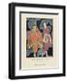 Deux Heurs Du Matin, Pub. 1923 (Pochoir Print)-Georges Barbier-Framed Giclee Print