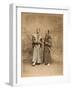 Deux hommes en costume traditionnel, samouraï-null-Framed Giclee Print