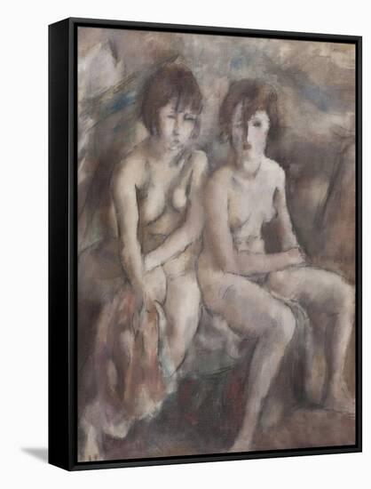 Deux jeunes Suissesses-Jules Pascin-Framed Stretched Canvas