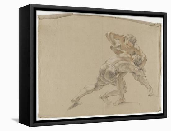 Deux lutteurs-Antoine Coypel-Framed Stretched Canvas