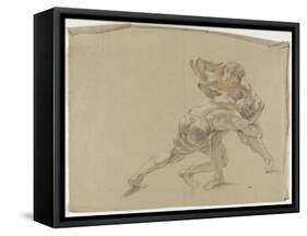 Deux lutteurs-Antoine Coypel-Framed Stretched Canvas