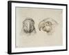 Deux t?s de perroquets-Charles Le Brun-Framed Giclee Print