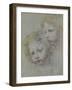 Deux têtes d'enfants-Federico Barocci-Framed Giclee Print