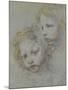 Deux têtes d'enfants-Federico Barocci-Mounted Giclee Print