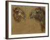 Deux têtes de dromadaires-Pieter Boel-Framed Giclee Print