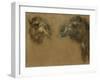 Deux têtes de dromadaires-Pieter Boel-Framed Giclee Print