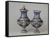 Deux vases balustre de forme Louis XV-null-Framed Stretched Canvas